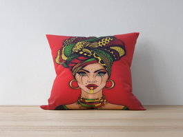 Aberto Design Funda de Cojín Multicolor 43 x 43 cm